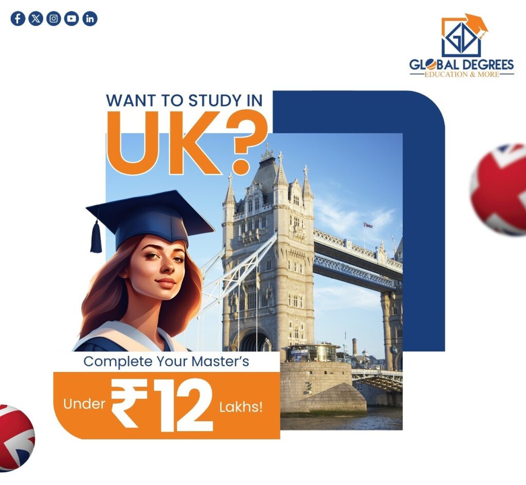 Study In UK under 12Lakhs